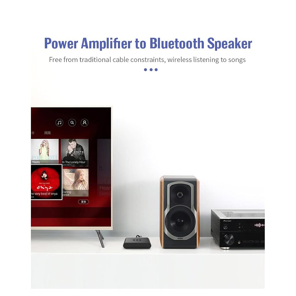 Verilux® Bluetooth 5.0 Music Receiver NFC Bluetooth 5.0 Audio Receiver for Home Car Office RCA Stereo Audio Cable 3.5mm Audio Port Verilux® Bluetooth 5.0 Music Receiver NFC Bluetooth 5.0 Audio Receiver for Home Car Office RCA Stereo Audio Cable 3.5mm Audio Port
